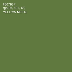 #60793F - Yellow Metal Color Image